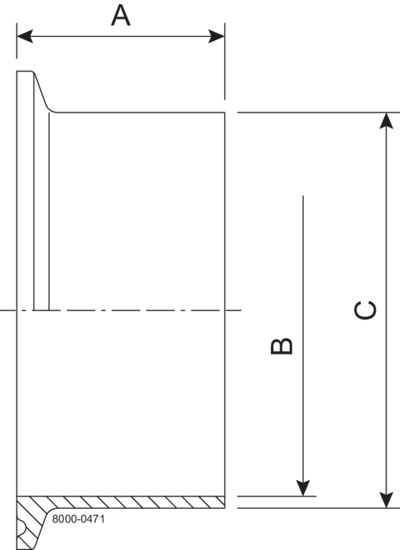 14MPW-2 1/2-316L-7 – TANKSTUTZEN DICKWANDIG