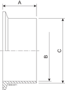 14MPW-1-304-7 - HEAVY WALL TANK FERRULE