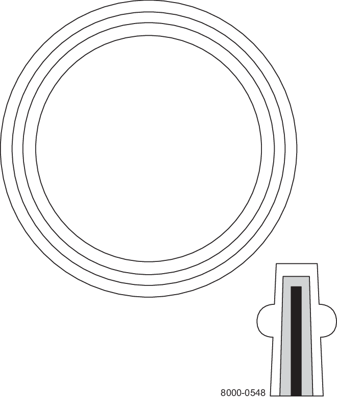 A40MP-GR-6 - TC GASKET 6" PTFE ENVELOPE