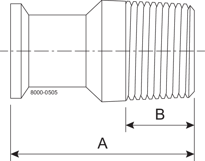 21MP-3/4 X 3/8-316L-PL – ADAPTER TC x NPT-AUßENGEWINDE 20RA