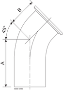 B2KMW-2-316L-PL – BPE BOGEN TC/S POLIERT 45 20RA/POL OD SF1