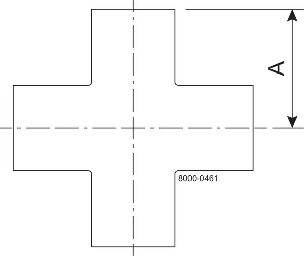 B9WWWW-2-316L-PL – BPE-KREUZSTÜCK S 20RA/POL, SF1