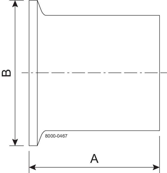 BS14AM-1 1/2-316L-PL TYP B – CLAMPSTUTZEN TC/S 20RA SF1