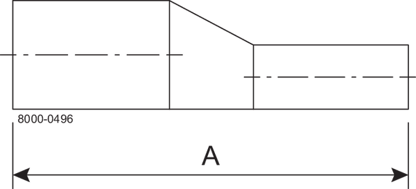 B32-1 X 1/2-316L-PM – BPE REDUZIERSTÜCK EXZ. S/S15RAEP/POL,SF4