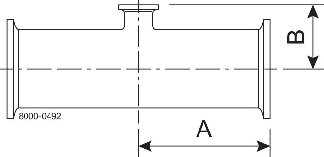 B7RMPS-6 X 1/2 -316L-PL – BPE T-STÜCK RED. KURZ TC20RA SF1