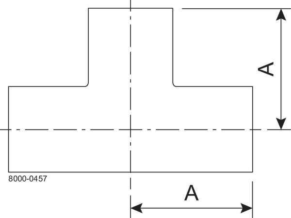 B7WWW-3/4-316L-PL  . - BPE TEE W 20RA/POL OD SF1