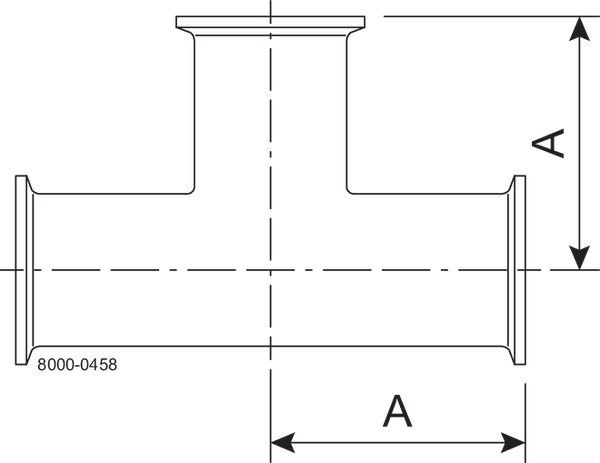 B7MP-2-316L-PL – BPE T-STÜCK GLEICH TC POL. 20RA/POL,SF1