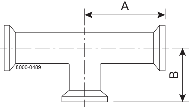 B7MPS-3/4-316L-PL – BPE T-STÜCK GLEICH KURZ TC 20RA/POL,SF1