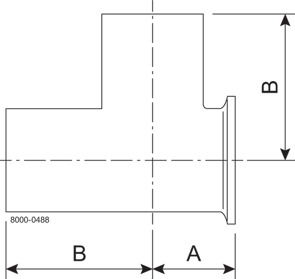 B7WMSW-1/2-316L-PM – BPE T-STÜCK GLEICH S/TC/S SF4