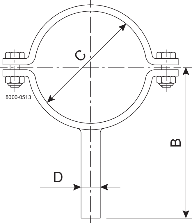 ROHRSCHELLE MIT SCHAFT DN10-SB-304