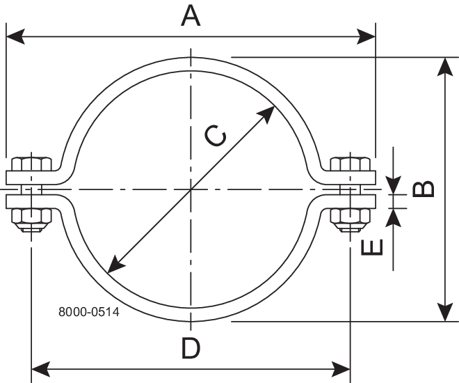 ROHRSCHELLE OHNE SCHAFT DN125-SB-304