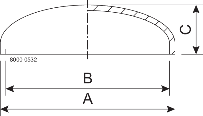 GEWÖLBTER BODEN DN80 304 – PASST FÜR DIN