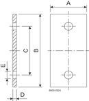 WALL PLATE 60-120-304 - PIPE SUPPORT