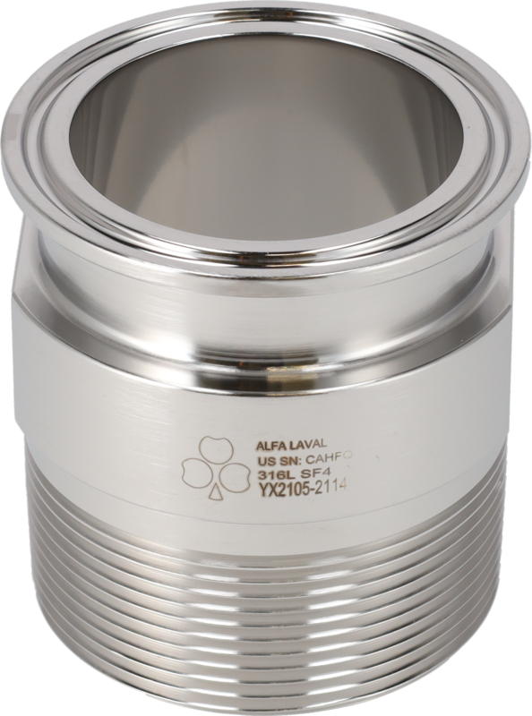 21MP-1/2 X 3/8-316L-PM - TC X NPT-MALE ADAPTER 15RAEP